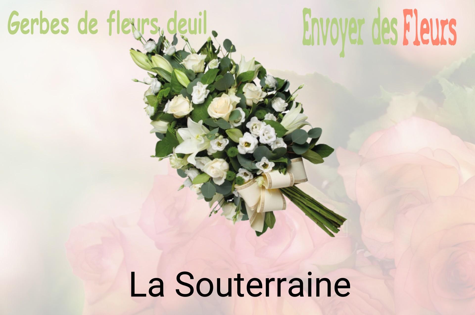 Gerbe de fleurs de deuil livrée à La Souterraine
